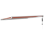 Markise Einziehbar Orange und Braun 4,5x3 m Stoff und Aluminium