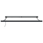 Markise Einziehbar Orange und Braun 3,5x2,5 m Stoff & Aluminium