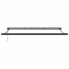 Markise Einziehbar Orange und Braun 4x3 m Stoff & Aluminium
