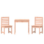 3-tlg. Garten-Bistro-Set Massivholz Douglasie