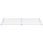 Türvordach Grau und Transparent 239x90 cm Polycarbonat