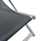 Strandstühle 2 Stk. Klappbar Aluminium und Textilene