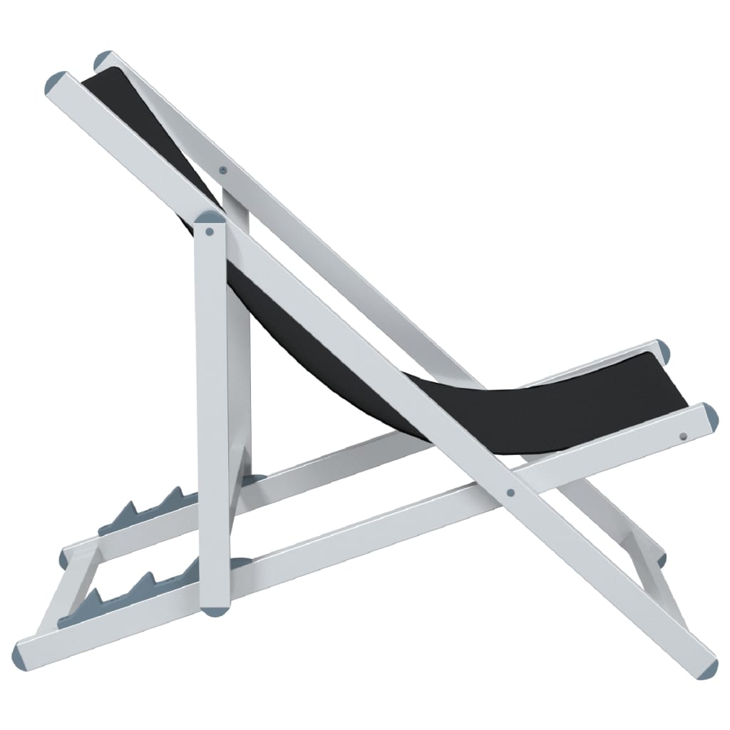 Strandstühle 2 Stk. Klappbar Aluminium und Textilene