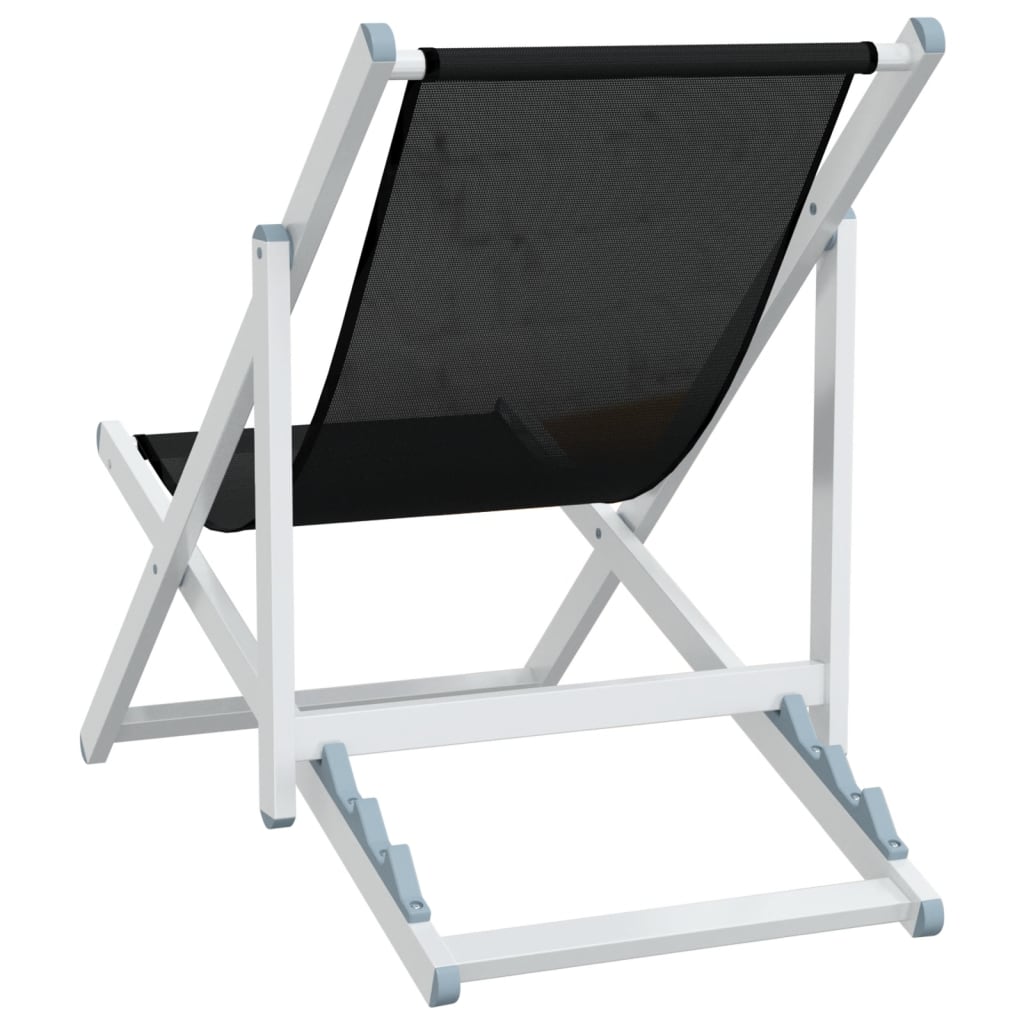 Strandstühle 2 Stk. Klappbar Aluminium und Textilene