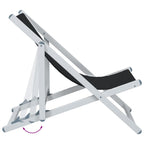 Strandstühle 2 Stk. Klappbar Aluminium und Textilene