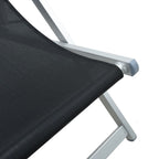 Strandstühle 2 Stk. Klappbar Aluminium und Textilene