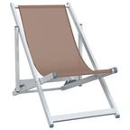 Strandstühle 2 Stk. Klappbar Aluminium und Textilene