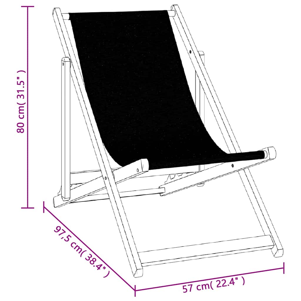 Strandstühle 2 Stk. Klappbar Aluminium und Textilene
