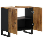 Waschbeckenunterschrank Massivholz Mango und Holzwerkstoff