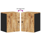Bad-Wandschrank 38x33x48 cm Massivholz Mango
