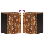 Bad-Wandschrank 38x33x48 cm Altholz Massiv