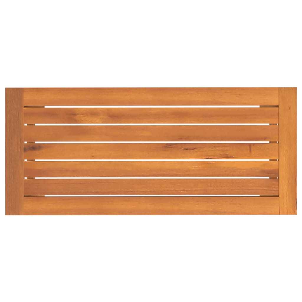 Gartenbank 80x35x45 cm Massivholz Akazie