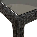 Gartentisch Schwarz 190 x 90 x 75 cm Poly-Rattan