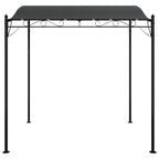 Markise Anthrazit 2x2,3 m 180 g/m² Stoff und Stahl