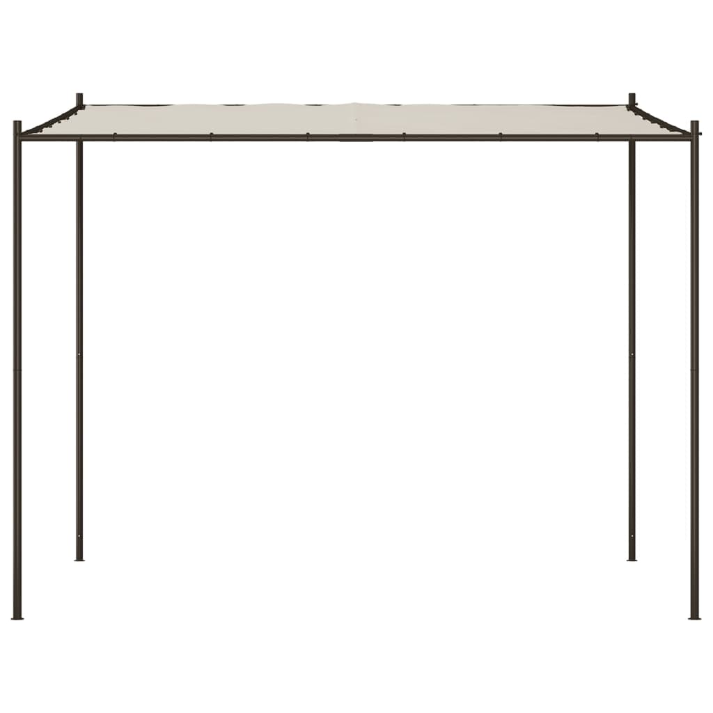 Pavillon Weiß 3x3 m 180 g/m² Stoff und Stahl