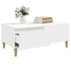 Couchtisch Weiß 90x50x36,5 cm Holzwerkstoff