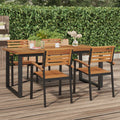 Gartentisch mit Gestell U-Form 180x90x75 cm Akazie Massivholz
