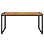 Gartentisch mit Beinen in U-Form 160x80x75 cm Massivholz Akazie
