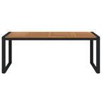 Gartentisch mit Gestell U-Form 200x90x75 cm Akazie Massivholz