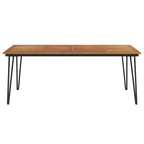 Gartentisch Haarnadel-Tischbeine 200x90x75 cm Akazie Massivholz