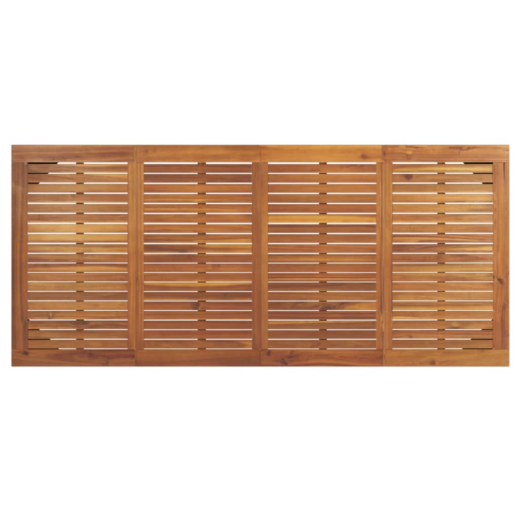 Gartentisch Haarnadel-Tischbeine 200x90x75 cm Akazie Massivholz