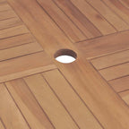 5-tlg. Garten-Essgruppe Massivholz Teak