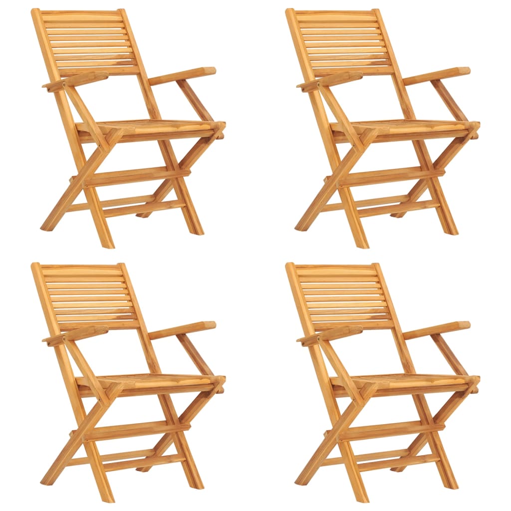 5-tlg. Garten-Essgruppe Massivholz Teak