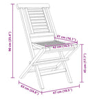 Gartenstühle 6 Stk. Klappbar 47x63x90 cm Massivholz Teak