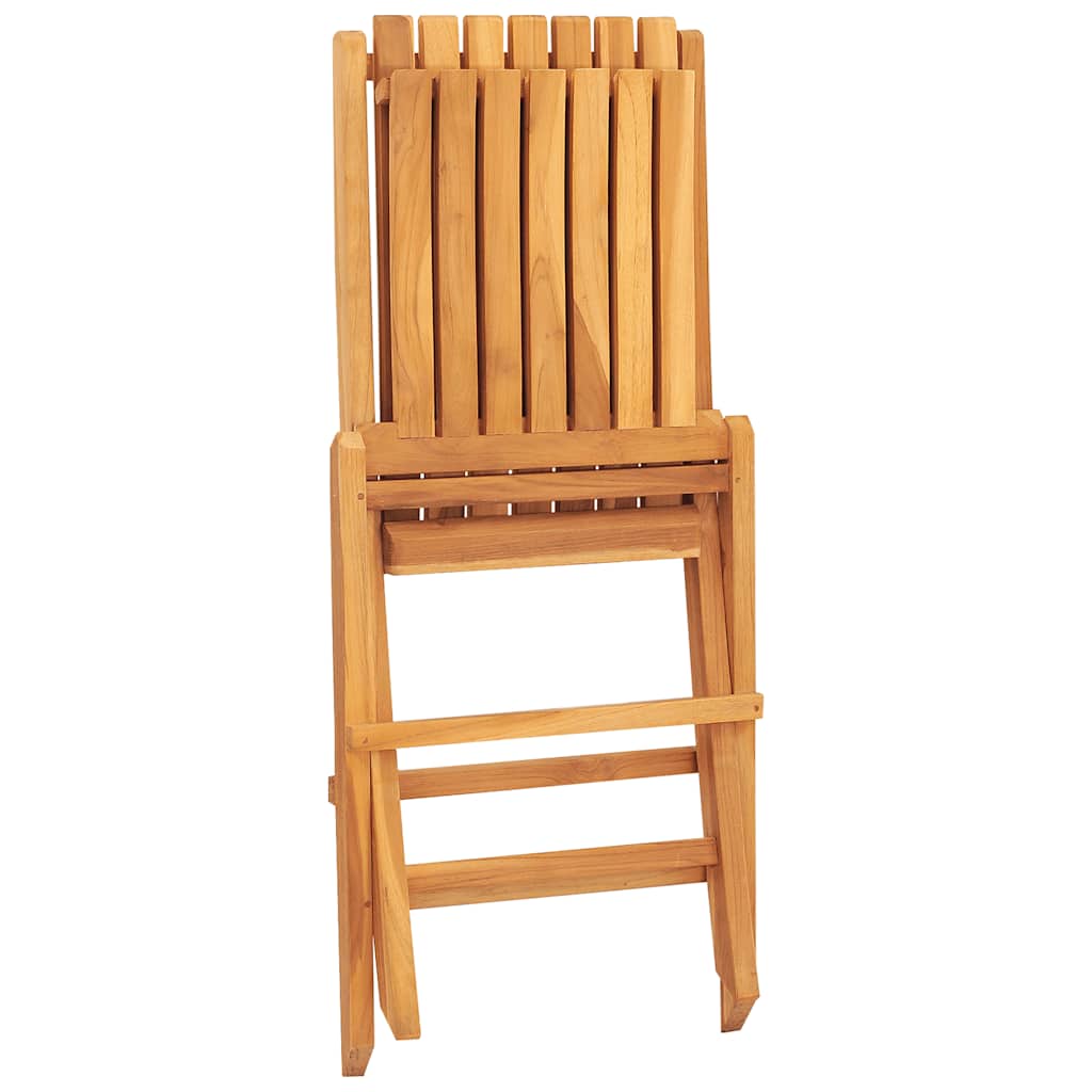 Gartenstühle 4 Stk. Klappbar 47x47x89 cm Massivholz Teak