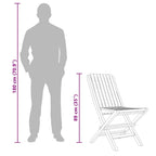 Gartenstühle 8 Stk. Klappbar 47x47x89 cm Massivholz Teak