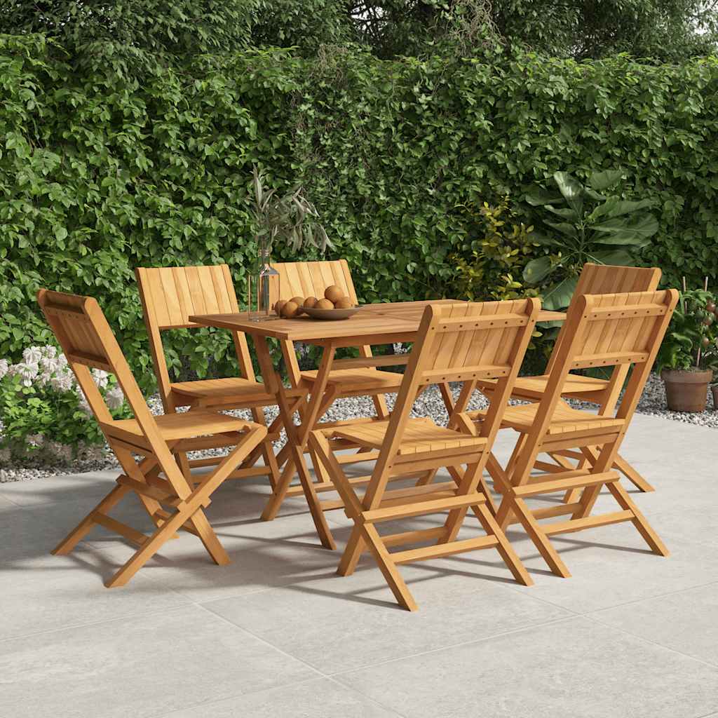 Gartenstühle 6 Stk. Klappbar 47x61x90 cm Massivholz Teak