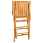 Gartenstühle 4 Stk. Klappbar 55x61x90 cm Massivholz Teak