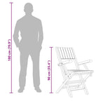 Gartenstühle 8 Stk. Klappbar 55x61x90 cm Massivholz Teak