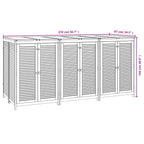 Gartenbox 210x87x104 cm Massivholz Akazie