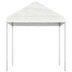Pavillon mit Dach Weiß 8,92x2,28x2,69 m Polyethylen