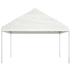 Pavillon mit Dach Weiß 8,92x4,08x3,22 m Polyethylen