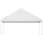 Pavillon mit Dach Weiß 13,38x5,88x3,75 m Polyethylen