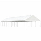 Pavillon mit Dach Weiß 20,07x5,88x3,75 m Polyethylen