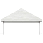 Pavillon mit Dach Weiß 20,07x5,88x3,75 m Polyethylen