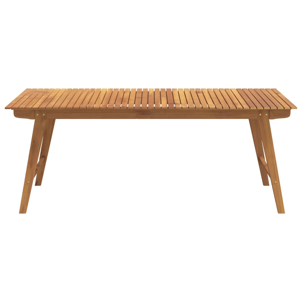 Gartentisch 200x90x75 cm Massivholz Akazie