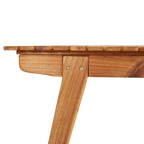Gartentisch 200x90x75 cm Massivholz Akazie