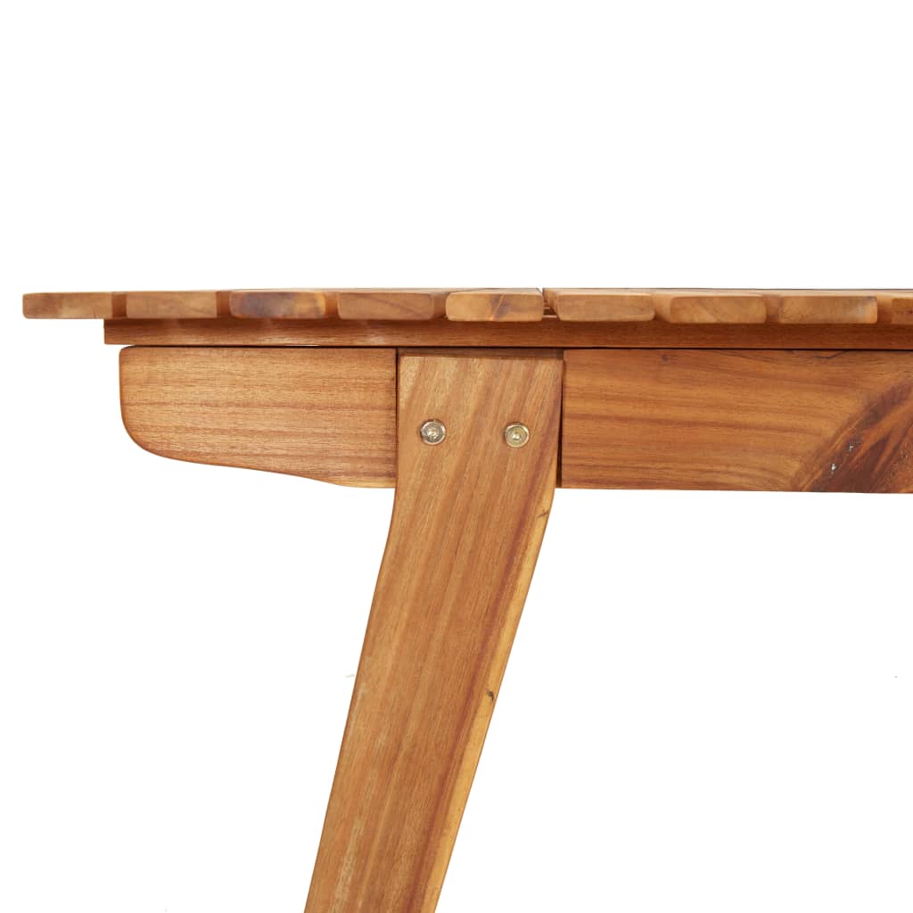 Gartentisch 200x90x75 cm Massivholz Akazie