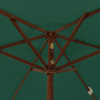 Sonnenschirm mit Holzmast 196x231 cm