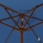Sonnenschirm mit Holzmast 196x231 cm