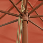 Sonnenschirm mit Holzmast 400x273 cm