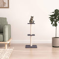 Kratzbaum mit Sisal-Kratzsäulen Dunkelgrau 73 cm