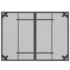 Gartentisch Anthrazit 110x80x72 cm Stahlgitter