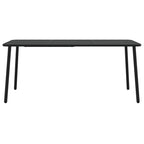 Gartentisch Anthrazit 165x80x71 cm Stahl