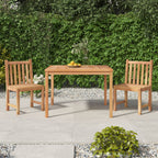 3-tlg. Garten-Essgruppe Massivholz Teak