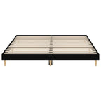 Bettgestell Schwarz 200x200 cm Holzwerkstoff